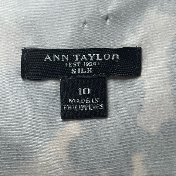 Ann Taylor 97% Silk Watercolor Animal Print Sleeveless Sheath Dress Size 10 - Picture 5 of 9